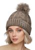 Damen Wintermütze mit Fleece Gefüttert Warm & Winddicht Strickmütze Bommelmütze Model 1980 Neverless®preview