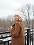 Damen Wintermütze mit Fleece Gefüttert Warm & Winddicht Strickmütze Bommelmütze Model 1980 Neverless®preview