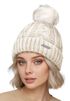Damen Wintermütze mit Fleece Gefüttert Warm & Winddicht Strickmütze Bommelmütze Model 1980 Neverless®preview