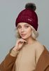 Damen Wintermütze mit Fleece Gefüttert Warm & Winddicht Strickmütze Bommelmütze Model 1980 Neverless®preview