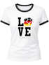 Damen WM-Shirt Deutschland Fan-Shirt Germany Love Fußball Moonworks®preview