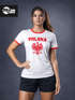 Damen WM-Shirt WM Polska Polen Poland Flagge World Cup Weißer Adler WM 2026 Moonworks®preview