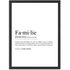 Definition Poster Familie – personalisiertes Familienposter mit Wunschfoto Text – Geschenk Familie – Wanddeko Wohnzimmer Flur Eingang SpecialMe®preview
