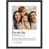 Definition Poster Familie – personalisiertes Familienposter mit Wunschfoto Text – Geschenk Familie – Wanddeko Wohnzimmer Flur Eingang SpecialMe®preview