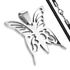 Edelstahl Anhänger Schmetterling Butterfly Halskette Lederkette Kugelkette Damen Herren Autiga®preview