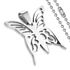 Edelstahl Anhänger Schmetterling Butterfly Halskette Lederkette Kugelkette Damen Herren Autiga®preview