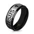 Edelstahl Ring Kreuz Jesus Herren Damen Bandring gebürstet Cross Autiga®preview