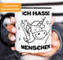 Einhorn Spruch - Ich hasse Menschen Kaffee-Tasse Trend Geschenk Kollegin MoonWorks®preview