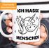 Einhorn Spruch - Ich hasse Menschen Kaffee-Tasse Trend Geschenk Kollegin MoonWorks®preview