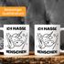 Einhorn Spruch - Ich hasse Menschen Kaffee-Tasse Trend Geschenk Kollegin MoonWorks®preview