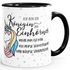 Einhorn Tasse mit Spruch ich bin die Königin der Einhörner Einhorn-Tasse mit Innenfarbe MoonWorks®preview