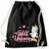 Einhorn Turnbeutel Born to be a wild Unicorn Einhorn auf Skateboard Gymsac Moonworks®preview