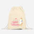 Einhorn Turnbeutel Born to be a wild Unicorn Einhorn auf Skateboard Gymsac Moonworks®preview
