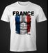 EM T-Shirt Herren Fußball Frankreich Flagge Fanshirt Waschbrettbauch MoonWorks®preview