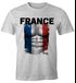 EM T-Shirt Herren Fußball Frankreich Flagge Fanshirt Waschbrettbauch MoonWorks®preview