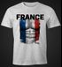 EM T-Shirt Herren Fußball Frankreich Flagge Fanshirt Waschbrettbauch MoonWorks®preview