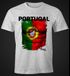 EM T-Shirt Herren Fußball Portugal Flagge Fanshirt Waschbrettbauch MoonWorks®preview