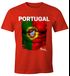 EM T-Shirt Herren Fußball Portugal Flagge Fanshirt Waschbrettbauch MoonWorks®preview