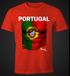 EM T-Shirt Herren Fußball Portugal Flagge Fanshirt Waschbrettbauch MoonWorks®preview