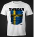 EM T-Shirt Herren Fußball Schweden Flagge Fanshirt Waschbrettbauch MoonWorks®preview