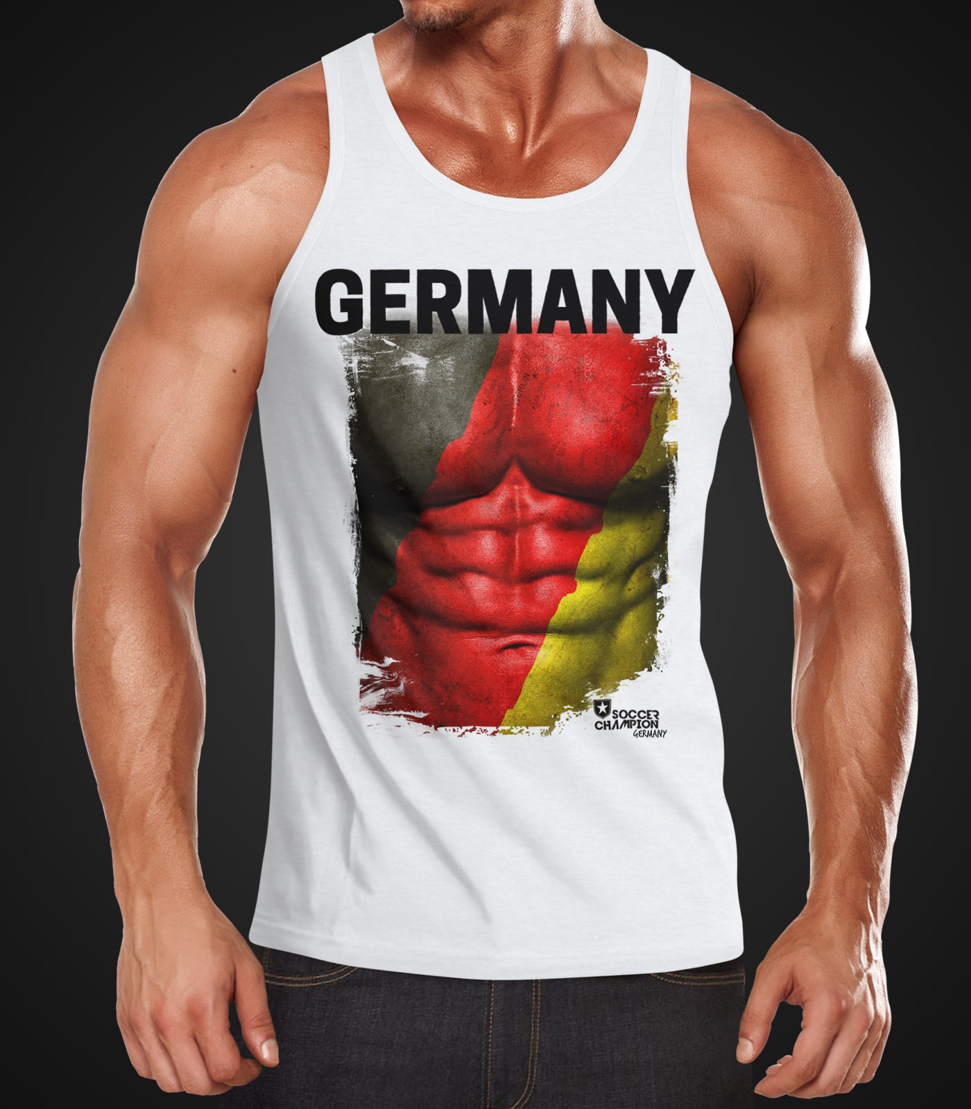 MoonWorks Damen T-Shirt Italien Fan Shirt – Mit Löwe Und Flagge, Slim Fit, 100% Baumwolle