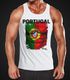 EM Tanktop Herren Fußball Portugal Flagge Fanshirt Waschbrettbauch MoonWorks®preview