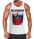 EM Tanktop Herren Fußball Slowakei Flagge Fanshirt Waschbrettbauch MoonWorks®preview
