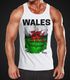EM Tanktop Herren Fußball Wales Flagge Fanshirt Waschbrettbauch MoonWorks®preview