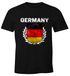 EM WM T-Shirt Herren Fußball Deutschland Vintage Flagge Fanshirt MoonWorks®preview
