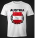 EM WM T-Shirt Herren Fußball Österreich Flagge Vintage Fanshirt MoonWorks®preview