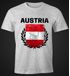 EM WM T-Shirt Herren Fußball Österreich Flagge Vintage Fanshirt MoonWorks®preview