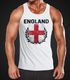 EM WM Tanktop Fanshirt Herren Fußball England Flagge Vintage MoonWorks®preview