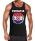 EM WM Tanktop Fanshirt Herren Fußball Kroatien Flagge Croatia Vintage MoonWorks®preview