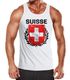 EM WM Tanktop Fanshirt Herren Fußball Schweiz Flagge Suisse Vintage MoonWorks®preview