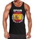 EM WM Tanktop Fanshirt Herren Fußball Spanien Flagge Spain Vintage MoonWorks®preview