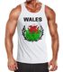 EM WM Tanktop Fanshirt Herren Fußball Wales Flagge Vintage Muskelshirt MoonWorkspreview