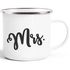 Emaille-Tasse Aufdruck Mr Mrs Partner-Geschenk Hochzeitsgeschenk Pärchen Geschenkidee Ehemann Ehefrau Moonworks®preview