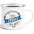 Emaille Tasse Becher Bester Papa, Mama, Oma, Opa etc Kaffeetasse Moonworks®preview