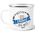 Emaille Tasse Becher Bester Papa, Mama, Oma, Opa etc Kaffeetasse Moonworks®preview