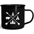 Emaille Tasse Becher Camingbacher Camper Zelten Abenteuer Natur Kaffeetasse Moonworks®preview