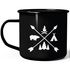 Emaille Tasse Becher Camingbacher Camper Zelten Abenteuer Natur Kaffeetasse Moonworks®preview