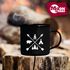 Emaille Tasse Becher Camingbacher Camper Zelten Abenteuer Natur Kaffeetasse Moonworks®preview