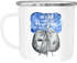 Emaille Tasse Becher Die Welt ist schön weil du mit drauf bist Geschenk Liebe Spruch Seehunde Robben Sterne Kaffeetasse Moonworks®preview