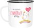 Emaille Tasse Becher die XXX Einhörner heißen Wunschname Personalisierbar Individuell Kaffeetasse Moonworks®preview