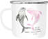 Emaille Tasse Becher Geschenk Liebe Spruch weil du mich daran erinnerst einfach glücklich zu sein Delfin Delphin Moonworks®preview