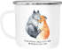 Emaille Tasse Becher Ich will dich heute morgen nächste Woche Fuchs Geschenk Liebe Spruch verliebt Freund Freundin Kaffeetasse Moonworks®preview