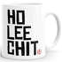 Emaille Tasse Becher Kaffee-Tasse Fun Tasse Spruch Ho Lee Chit Holy Shit Moonworks®preview