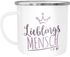 Emaille-Tasse Becher Lieblings Freundin/Schwester/Mama/Mensch mit Krone Geschenkideen Lieblingsperson Moonworks®preview