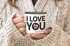 Emaille-Tasse Becher mit anpassbarem Namen und I love you Aufdruck Herz personalisierte Geschenke Liebesgeschenk Jahrestag SpecialMe®preview