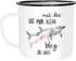 Emaille Tasse Becher Mit dir ist mir kein Weg zu weit Delfin Delphin Liebe Spruch Geschenk Weihnachten Valentinstag Kaffeetasse Moonworks®preview